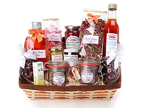 Geschenkkorb Präsentkorb Rosengarten mit Delikatessen aus Rosen. Geschenk Hochzeit Hochzeitstag Liebe Geschenkkorb Präsentkorb Rosengarten mit Delikatessen aus Rosen. Geschenk Hochzeit Hochzeitstag Liebe von DIE SCHEUNE DELIKATESSEN