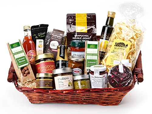 Gourmet Korb Traumhaft mit Delikatessen aus Deutschland, Italien, Griechenland, Hawaii und Kambodscha oder Uganda | gut als: Geschenkkorb Luxus Gourmet Korb Traumhaft mit Delikatessen aus Deutschland, Italien, Griechenland, Hawaii und Kambodscha oder Uganda | gut als: Geschenkkorb Luxus von Die Scheune
