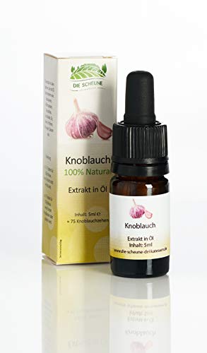 Die Scheune GmbH - Knoblauch Aroma 100% natürlich (5ml) zuckerfrei entspricht 75 Knoblauchzehen | Knoblaucharoma, Knoblauch Extrakt, Extrackt, Extrackt backen, Extrackte, Konzentrat, Konzentrat liquid, von Die Scheune