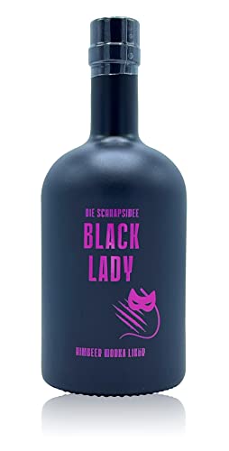 Himbeer Likör mit Wodka & Habanero Black Lady | Schnapsidee Party-Schnaps | Berry Likör mit leichter Schärfe von Deheck | Himbeer-Schnaps mit Habaneros & Vodka (1x 500ml 35% Vol.) von Schnapsidee