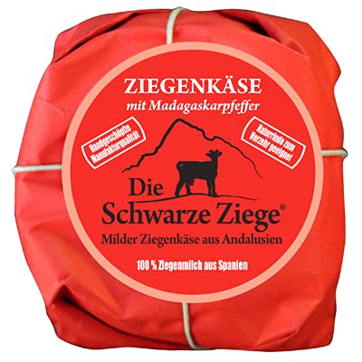 Schwarze Ziege Hartkäse mit Madagaskarpfeffer 0,55 - 180 g Stück Schwarze Ziege Hartkäse mit Madagaskarpfeffer 0,55 - 180 g Stück von Die Schwarze Ziege