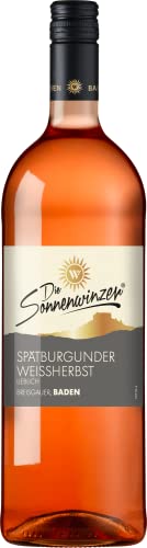 Die Sonnenwinzer Breisgauer Spätburgunder Weißherbst Qualitätswein Lieblich 1 Ltr. Die Sonnenwinzer Breisgauer Spätburgunder Weißherbst Qualitätswein Lieblich 1 Ltr. von Die Sonnenwinzer