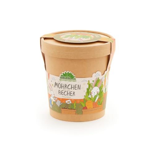 Möhrchen im Becher von "Die Stadtgärtner" | Anzuchtset für Möhren im Becher | Enthält alles, was du zur Anzucht benötigst | Ostergeschenk für Kinder | Geschenkidee Kinder Ostern Möhrchen im Becher von "Die Stadtgärtner" | Anzuchtset für Möhren im Becher | Enthält alles, was du zur Anzucht benötigst | Ostergeschenk für Kinder | Geschenkidee Kinder Ostern von Die Stadtgärtner