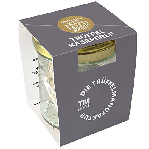 Die Trüffelmanufaktur - 6 x Feinkost Trüffel Perle, Reibekäse mit echtem schwarzem Trüffel, mild nussiger Hartkäse für Feinschmecker und Gourmets, Packung á 60 g Die Trüffelmanufaktur - 6 x Feinkost Trüffel Perle, Reibekäse mit echtem schwarzem Trüffel, mild nussiger Hartkäse für Feinschmecker und Gourmets, Packung á 60 g von Die Trüffelmanufaktur