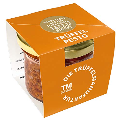 Die Trüffelmanufaktur - Trüffel Salsa Tartufata mit 15 % echtem schwarzem Trüffel, ideal als Sauce, Dip und Pesto, Feinkost Pilz-Trüffelpaste im 90 g Glas von Die Trüffelmanufaktur