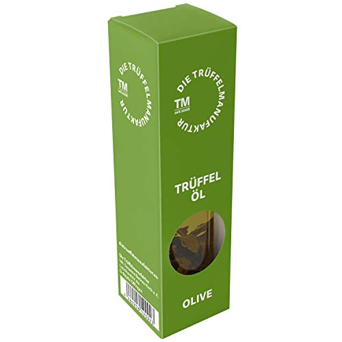 Trüffelöl Göschle Trüffelmanufaktur - Delikatessen Feinkost Olivenöl mit 10 g echter Trüffel für Risotto & Pasta 90 ml von Die Trüffelmanufaktur