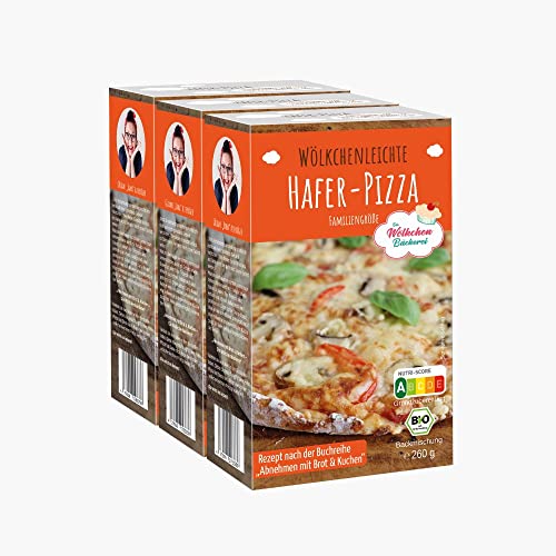 3x "Hafer-Pizza" Bio-Backmischung - Die Wölkchenbäckerei - Nutriscore A von Die Wölkchenbäckerei