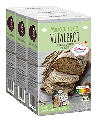 3x "Vitalbrot" Bio-Backmischung - Die Wölkchenbäckerei - Nutriscore A von Die Wölkchenbäckerei