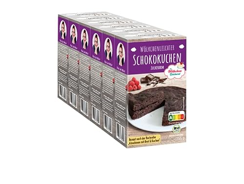 6x "Schokokuchen" Bio-Backmischung - Die Wölkchenbäckerei - Nutriscore A von Die Wölkchenbäckerei