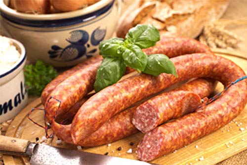 Ahle Wurst nordhessische Spezialität – Stracke edel Salami geräuchert am Stück - luftgetrocknete Mettwurst – ausgezeichnet zur besten Wurst 2016 – 250 gr von Die Wurstmacher