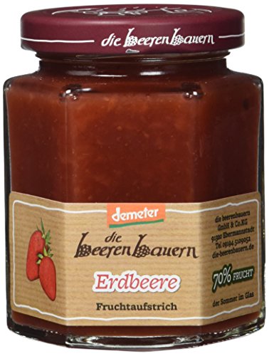 Die beeren bauern demeter Bio Erdbeer-Fruchtaufstrich, 200 g von Die beeren bauern