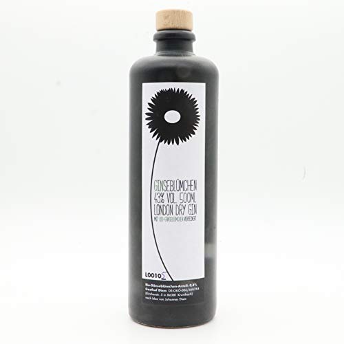 Ginseblümchen Gin; Schwäbischer Gin mit Bio Gänseblümchen (1 x 0,5 l) (79,80 € / L) von Diem