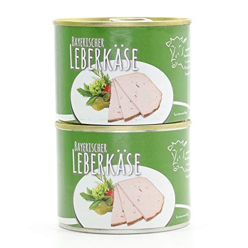 2 X Konserve 200g Diem Bayrischer Leberkäse - Fleischkäse, Brotzweitwurst - lange haltbar von Diem