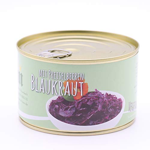 Blaukraut / Rotkohl mild gewürzt mit Preiselbeeren verfeinert – Verzehrfertig 400g DIEM von Diem