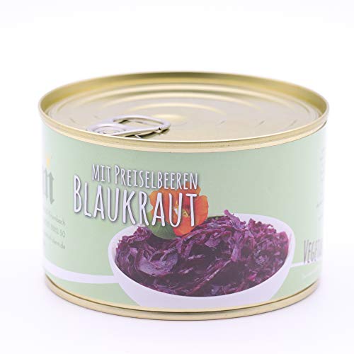 Blaukraut/Rotkohl mild gewürzt mit Preiselbeeren verfeinert – Verzehrfertig 400g DIEM von Diem