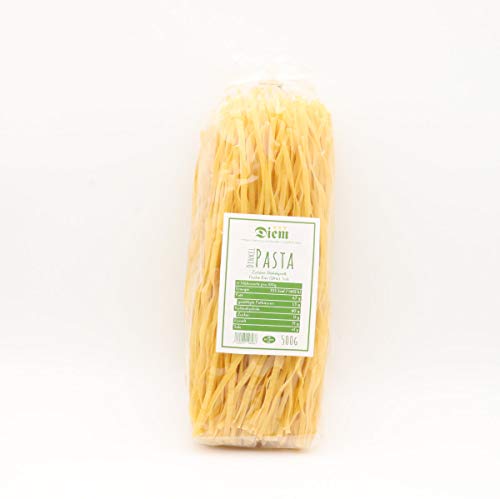 DIEM DINKEL PASTA - HAUSGEMACHTE EIERNUDELN MIT DINKELMEHL - 500G - BANDNUDELN SCHMAL von Diem