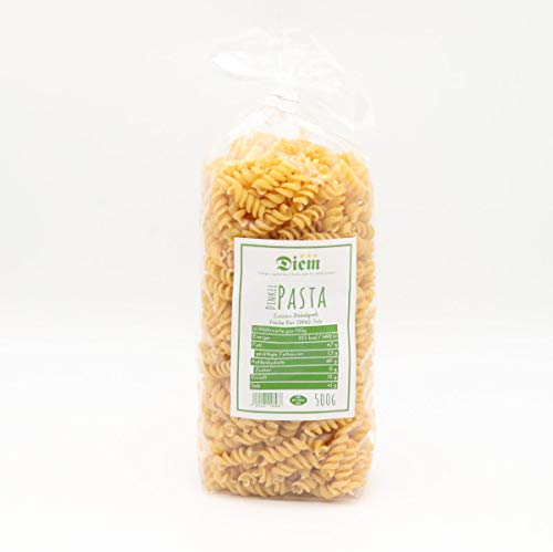 DIEM DINKEL PASTA - HAUSGEMACHTE EIERNUDELN MIT DINKELMEHL - 500G - SPIRAL NUDELN von Diem