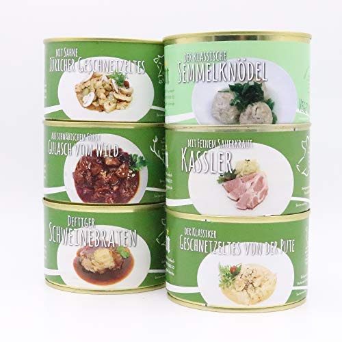 Diem 3 Tages Ration / 6er Dosenset - Ideal für Camping - Lange Haltbarkeit - Quarantäne Menü - Diem 3 Tages Ration / 6er Dosenset - Ideal für Camping - Lange Haltbarkeit - Quarantäne Menü - von Diem