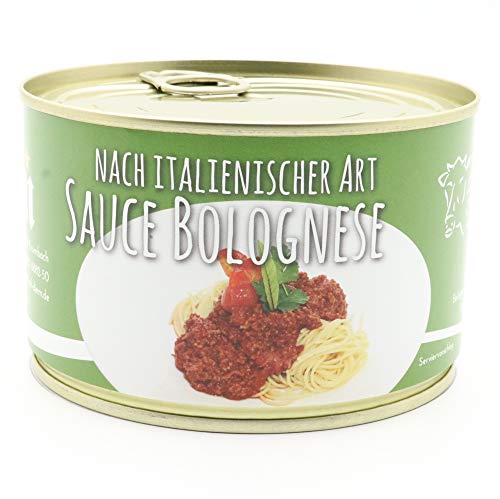 Diem Bolognese, Pasta Soße, Spaghetti, Nudelsoße, Konserve - Camping - Dose - 400g - Lange Haltbarkeit von Diem