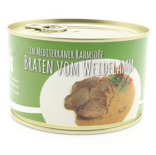 Diem - Lammbraten in Mediterraner Rahmsoße vom Weidelamm Dose - Konserve - 400g / Braten / Sonntagsbraten / Lamm / Fleisch Diem - Lammbraten in Mediterraner Rahmsoße vom Weidelamm Dose - Konserve - 400g / Braten / Sonntagsbraten / Lamm / Fleisch von Diem