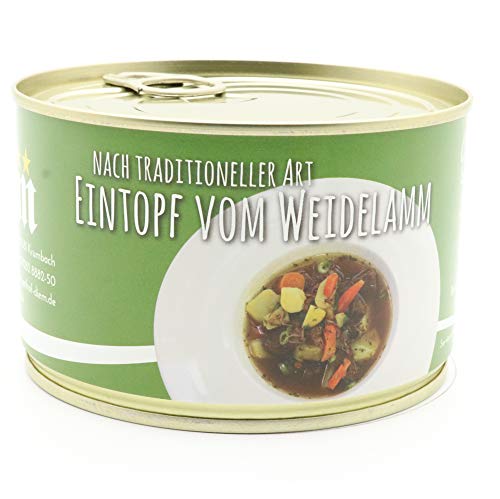 Diem Lammeintopf /Lamm Braten / Frist Stew / Eintopf vom Weidelamm mit Kartoffeln und Wurzelgemüse - Dose 400Gr von Diem