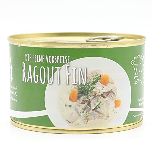 Diem - Ragout fin - Kalbfleischwürfel in feiner Weißweinsoße gekocht 400g- langes Mhd - Konserve, Dose von Diem