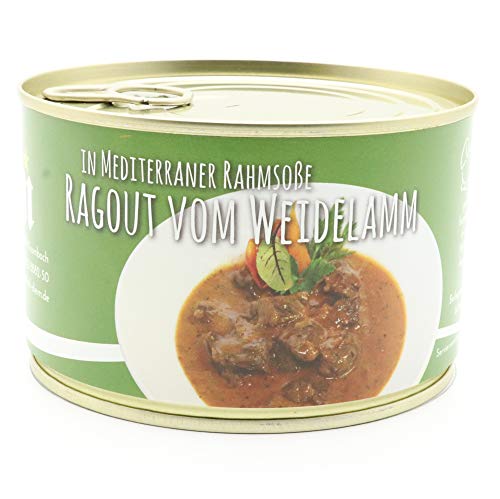 Diem Ragout vom Weidelamm in Mediterraner Rahmsoße Dose 400 Gr (15,50 € / Kg) von Diem