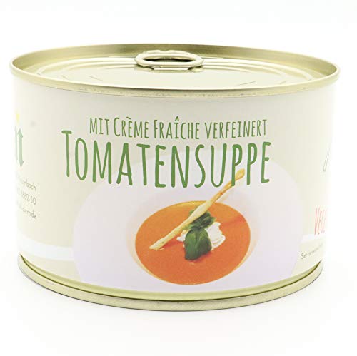 Diem - Tomatencremesuppe - Tomatensuppe mit Creme Fraiche verfeinert - 400g - langes MhD - Dose, Konserve von Diem