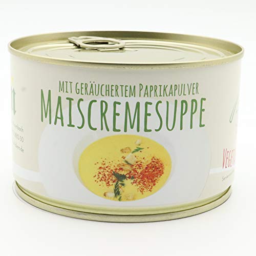 Diem Vegetarische Gourmet - Maiscremesuppe mit geräuchertem Paprika Pulver - Mais - Suppe - Konserve 400g von Diem