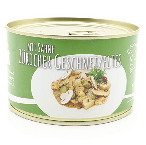 Diem - Züricher Kalbsgeschnetzeltes, Geschnetzeltes, Ragout, Kalbsragout, Zürcher - Konserve - Dose 400g - Langes MhD von Diem