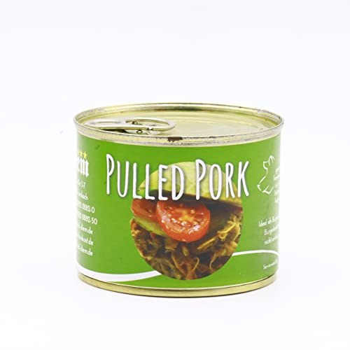 Diem würziges Pulled Pork, der Ideale Burger Belag aus der Dose 200g - lange haltbar von Diem