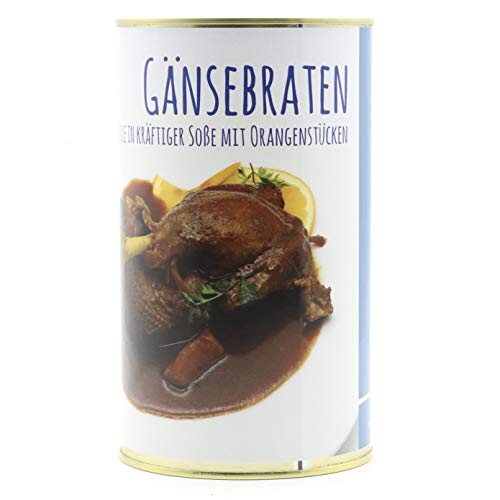 Gänsebraten mit Brust und Keule in kräftiger Soße mit Orangenstücken 1200g - Große Konserve - Diem - 2 Portionen Gänsebraten mit Brust und Keule in kräftiger Soße mit Orangenstücken 1200g - Große Konserve - Diem - 2 Portionen von Diem