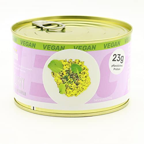 Grünes Curry mit Erbsen, Kichererbsen und Erdnüssen 400g / Konserve langes Mhd Diem Feinkost VEGAN VEGETARISCH von Diem