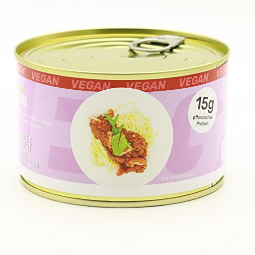 Vegane Bolognese auf Linsen Basis mit Tomaten und italienischen Kräutern 400g / Konserve langes Mhd Diem Feinkost VEGAN VEGETARISCH von Diem