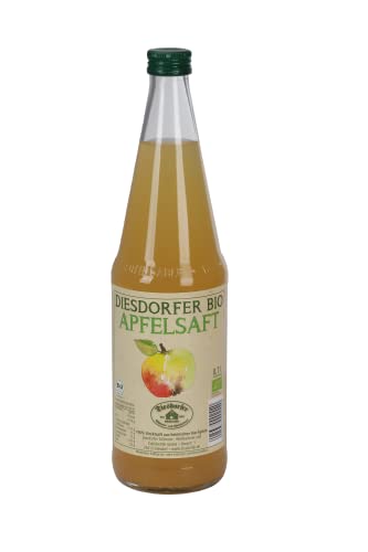 Diesdorfer Bio Apfelsaft naturtrüb VEGAN 6 x 0,7 L von Diesdorfer