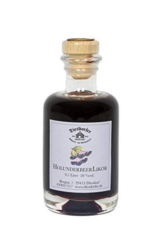 Diesdorfer Holunderlikör 20%vol.100 mL Glasflasche von Diesdorfer