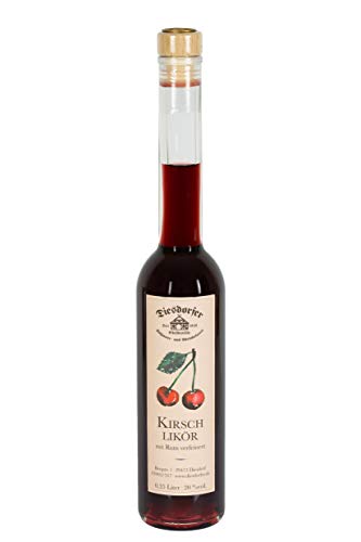 Diesdorfer Kirschlikör mit Rum verfeinert 20%vol. 350 mL Glasflasche von Diesdorfer