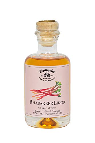 Diesdorfer Rhabarberlikör 20% vol. 100 mL Glasflasche von Diesdorfer