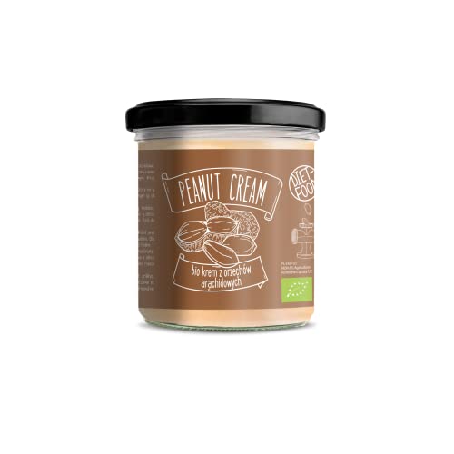 DIET-FOOD - Bio Erdnussbutter - Peanut Butter - Erdnussbutter Ohne Zucker - Ohne Palmöl - Erdnussmus - Haselnussmus - Produkt Ketogene Diät Veganes Bio-Produkt - Pflanzenfette - 300g von Diet-Food