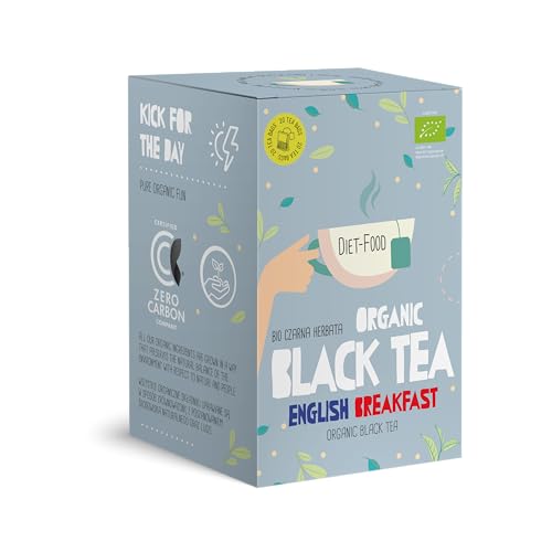 DIET-FOOD - Bio-Tee in Beuteln - Schwarzer Tee - aus zertifizierten Bio-Zutaten - ohne Kunststoffen - heißes Getränk - Naturprodukt - 20x2g Teebeutel von Diet-Food