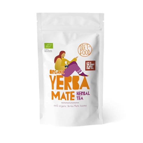 DIET-FOOD - Bio Yerba Mate Tee - Antioxidant, Energetisch, Enthält Mineralien und Vitamin B - Steigerung von Energie, Fokus und Konzentration - Aus Brasil - 150 g von Diet-Food