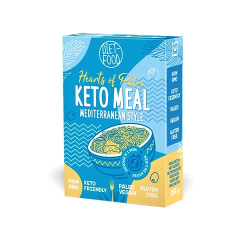 DIET-FOOD Hearts of Palm Keto Meal - Mediterranes Fertiggericht - Mahlzeit in 1 Minute - Schnelle und Schmackhafte Mahlzeit - Glutenfrei, ohne GMO - Keto und Vegetarische Ernährung - 255 g von Diet-Food