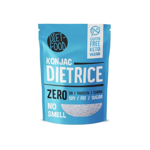 DIET-FOOD Shirataki Konjak Sofort Reis Wenig Kohlenhydrate Wenig Kalorien Vegane Lebensmittel Fettfrei Sojafrei Glutenfrei Keto Freundlich Abnehmen Nudeln Reis 200 Gramm von Diet-Food