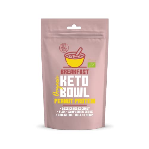 Diet Food Bio keto bowl peanut protein 200g ein Frühstücksprodukt in einer Brei-ähnlichen Atmosphäre ketogene Diät mit hohem Gehalt an pflanzlichen Fetten von Diet-Food