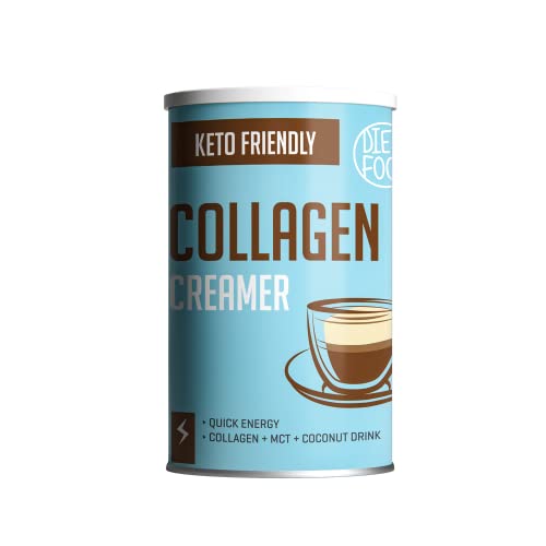 DIET-FOOD Keto Coffee Creamer Pulver 300g - Kaffeeweißer Laktosefrei - MCT Creamer Kaffee Creamer ohne Palmöl - Kaffeeweißer Zuckerfrei - Ideal für Bulletproof Coffee - Collagen + MCT + Coconut Drink von Diet-Food