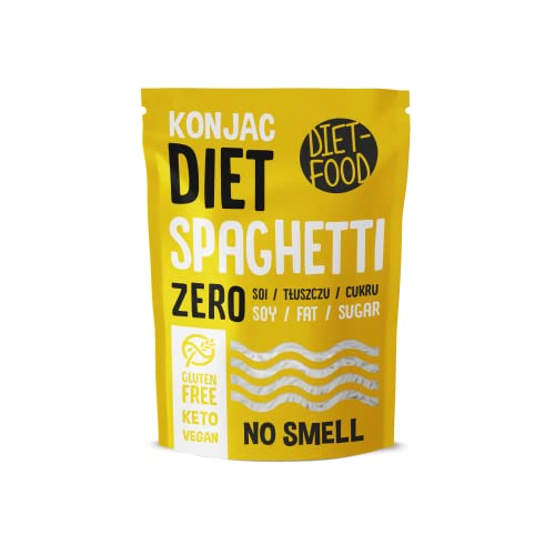 Diet-Food Shirataki Spaghetti - Low Carb Bio Konjac Nudeln | 200 Gramm Kalorienarmes Veganes Essen, Fettfrei, Sojafrei, Glutenfrei Schlankheits Nudeln, Glucomannan Diet-Food Shirataki Spaghetti - Low Carb Bio Konjac Nudeln | 200 Gramm Kalorienarmes Veganes Essen, Fettfrei, Sojafrei, Glutenfrei Schlankheits Nudeln, Glucomannan von Diet-Food