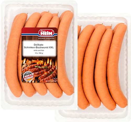 Bockwurst XXL geräuchert im Naturdarm 10x160g im Frischepack von Dieter Hein Bockwurst XXL geräuchert im Naturdarm 10x160g im Frischepack von Dieter Hein von Dieter Hein