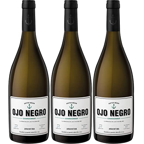 Dieter Meier Ojo Negro Chardonnay Weißwein Wein trocken Argentinien Inkl. FeinWert E-book (3 Flaschen) von Dieter Meier