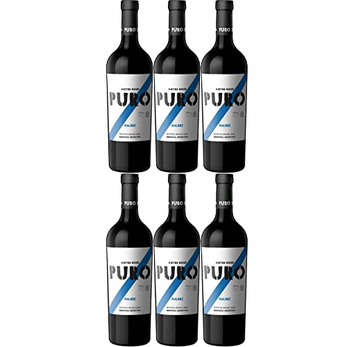 Dieter Meier Puro Malbec Rotwein Wein trocken Bio Argentinien I Visando Paket (6 Flaschen) von Dieter Meier
