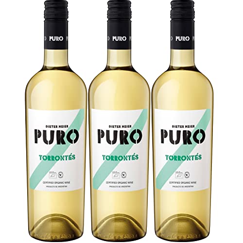 Dieter Meier Puro Torrontés Weißwein Wein trocken Bio Argentinien I Visando Paket (3 Flaschen) von Dieter Meier